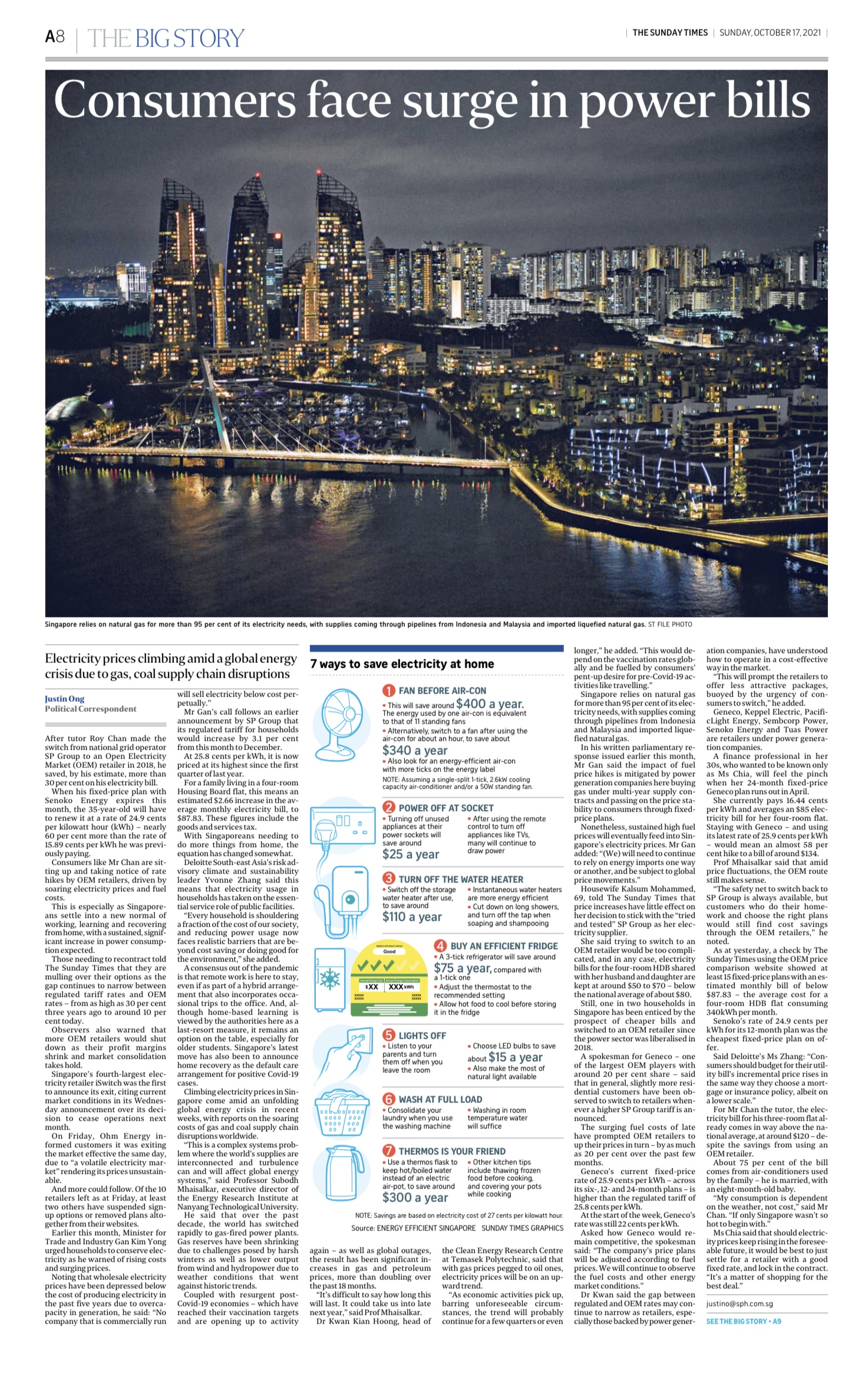 Rising Electricity Costs | Kelvin Khoo